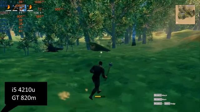 Valheim на слабом ноутбуке (GT 820m)