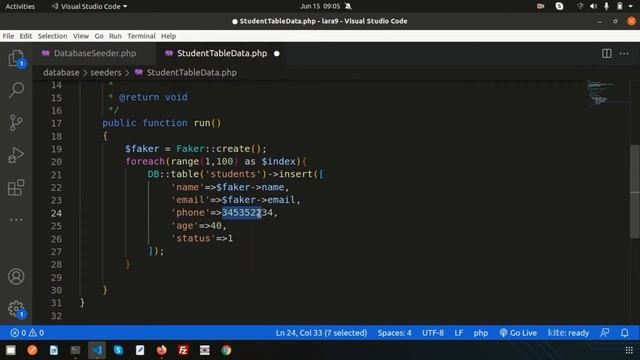 Laravel Faker Class | How to use laravel faker inside seeder | Laravel Tutorial | Learning Points смотреть онлайн