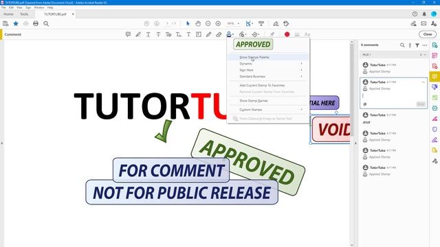 Adobe Acrobat Reader Tutorial - Lesson 19 - Add Stamp Tool смотреть онлайн