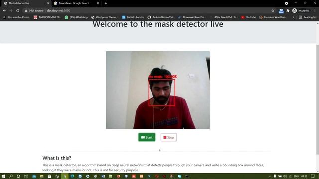 Face Mask Detection web application built with Flask, Keras-TensorFlow, OpenCV смотреть онлайн