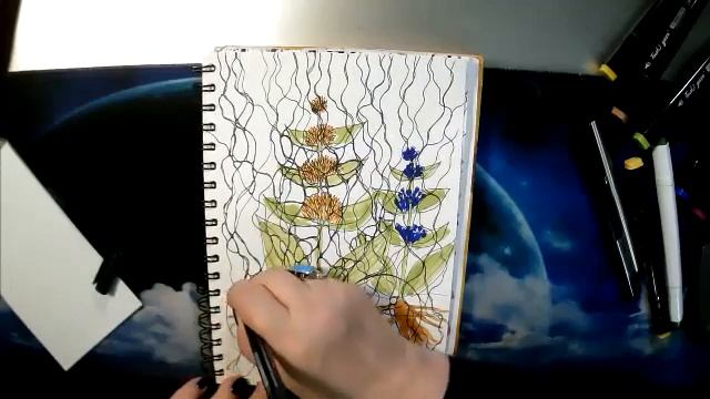 Нейрографика. Занятие 22 "Горечавка" смотреть онлайн