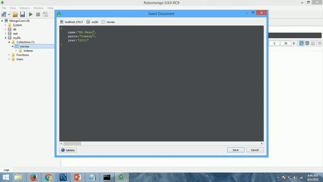 3 - Performing CRUD operation on Mongo Db using RoboMongo смотреть онлайн