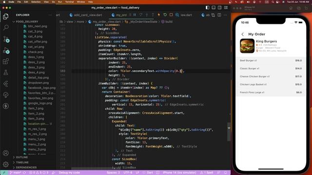#11 Enhancing My Cart & My Order Placement UI | Food Delivery App Tutorial | Flutter & Dart смотреть онлайн