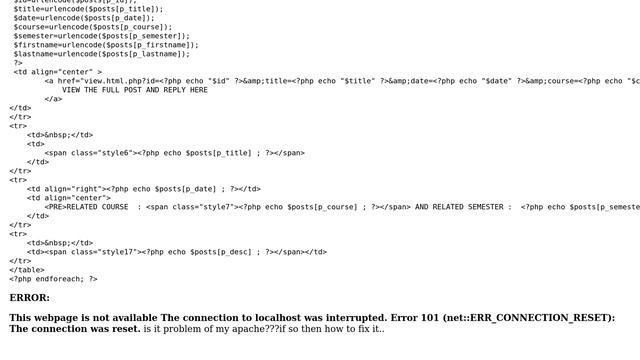 Error 101 (net::ERR_CONNECTION_RESET): The connection was reset.(while selecting multiple columns) смотреть онлайн