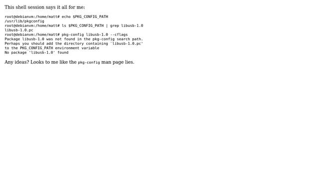 pkg-config search path problems смотреть онлайн
