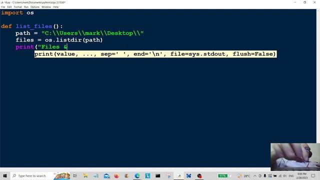 Python Programming - List Files & Directories 2023 смотреть онлайн