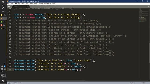 Styling the String Object in JavaScript Urdu Hindi Tutorials part 16 смотреть онлайн