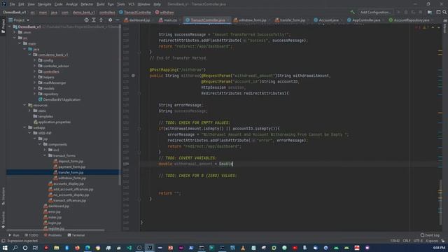 30 DEMO ONLINE BANKING APP WITH SPRING BOOT WITHDRAWAL TRANSACTION смотреть онлайн