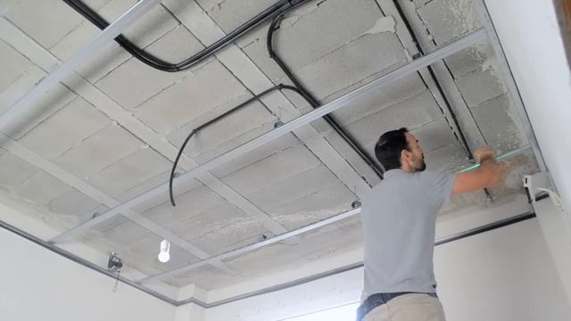 ✅ How to make metal frames for drywall ceilings ? Suspended with double structure ? silent block смотреть онлайн