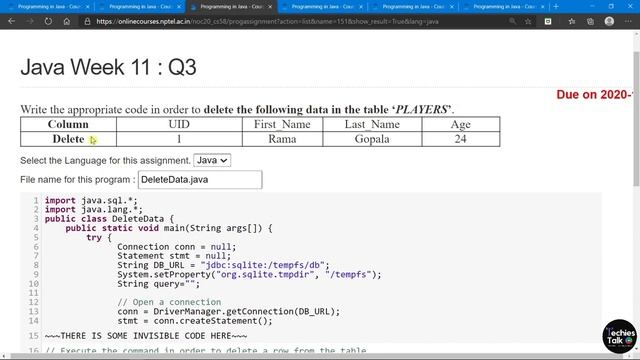 NPTEL Programming in Java Week 11 All Programming Assignment Solutions || August 2020 || Swayam смотреть онлайн
