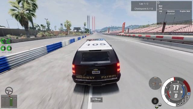 West Coast Trial: Chevrolet Tahoe Police (Beamng Drive) смотреть онлайн