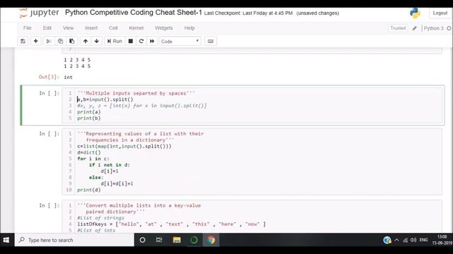 Input with spaces: Competitive Coding with Python смотреть онлайн