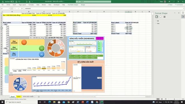 BẢNG ĐIỀU KHIỂN - DASHBOARD (PIVOT TABLE + SLICER + TIMELINE) - ILOVEEXCEL! смотреть онлайн