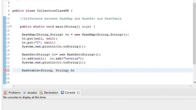 Difference Between HashMap , HashSet and Hashtable in java смотреть онлайн
