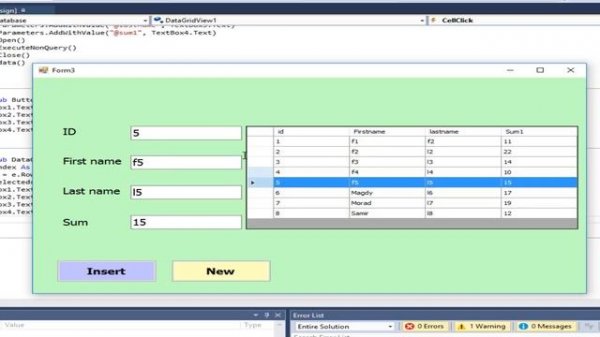 VB.NET insert update delete search using access database and print datagridview (WITH CODE)