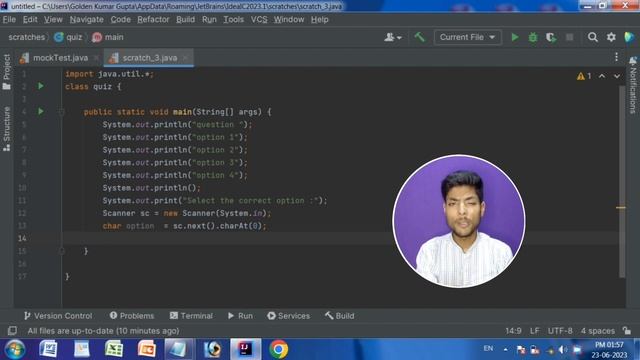 mock test program in java | quiz java program in hindi | java programming tutorial |with source cod смотреть онлайн
