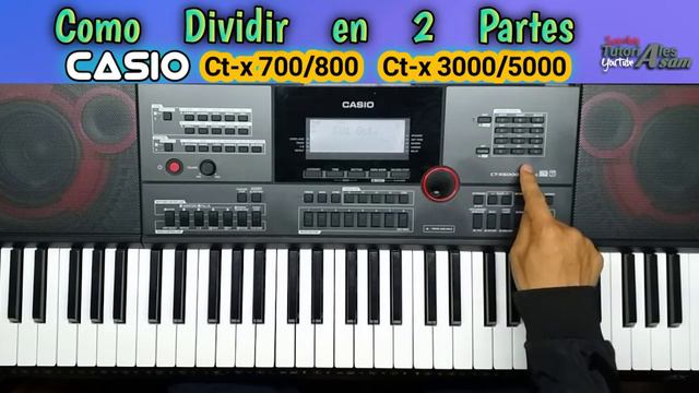Como dividir en 2 partes el Teclado Casio Ct-x700/800 & Ct-x3000/5000 (Piano/Trompeta) смотреть онлайн