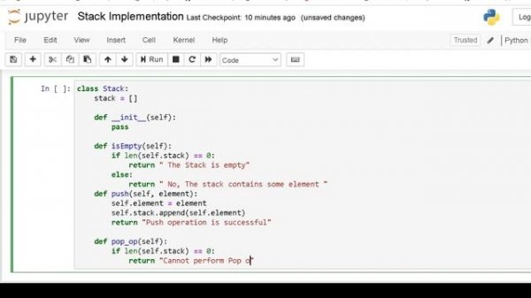 Data Structures in Python: Stack -- The Stack Data Structure Implementation in Hindi