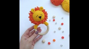 Погремушка "Львенок" крючком