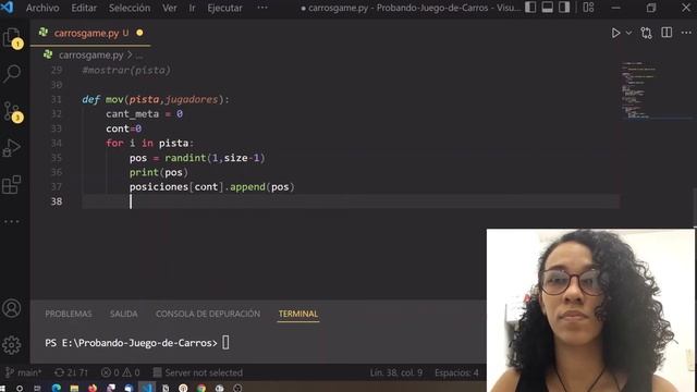 Sencillo JUEGO DE CARROS sin usar librerías programado con PYTHON | Multilistas y POSICIONES смотреть онлайн