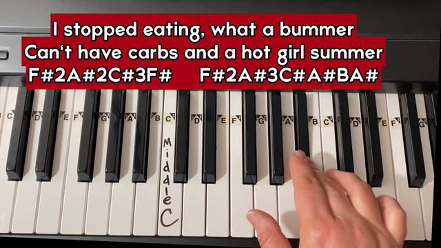 Victoria’s Secret by Jax Piano Easy Tutorial Lesson With Letters 💖🤫💖 смотреть онлайн