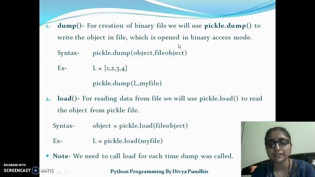 #16. CBSE #CLASS12 #File Handling #Working with Binary Files #Pickle Module #dump & load function смотреть онлайн