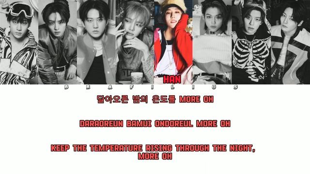 Stray Kids - Excel Color Coded Lyrics [AI COVER] 8TURN смотреть онлайн