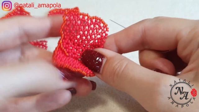 Колье из бисера с розой КАРМЕН/Часть 6/СБОРКА РОЗЫ/Beaded necklace/Natali Amapola смотреть онлайн