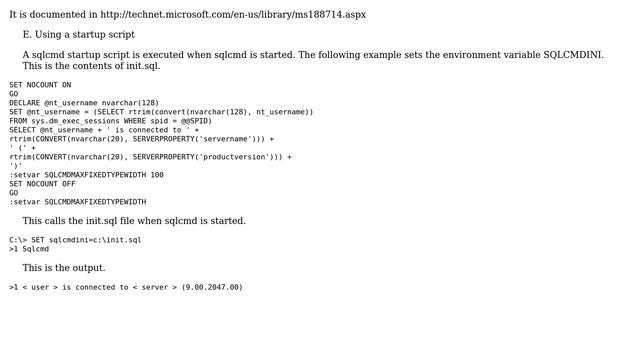 Databases: configure sqlcmd to automatically run your script every time it starts? (2 Solutions!!) смотреть онлайн