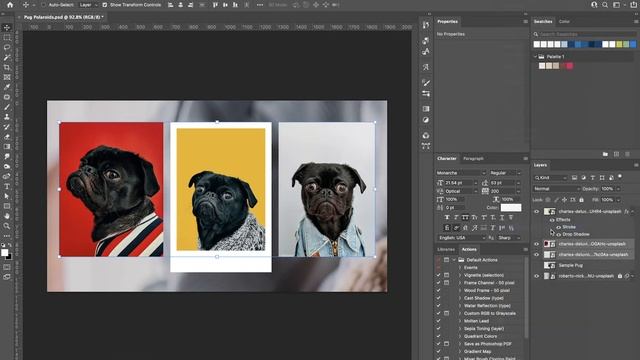Photos to Polaroids in 2 Minutes | Photoshop Tutorial | Layer Styles смотреть онлайн