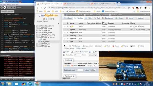 [SOURCE CODE] Save data to mySQL Online Database - ESP8266 Wemos D1 R1 - MySQL Connector Arduino смотреть онлайн