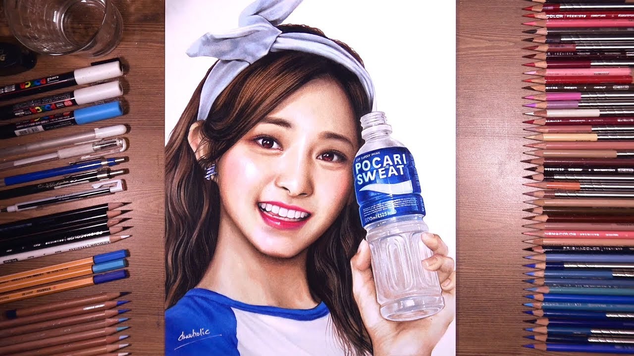 [포카리챌린지] Twice Tzuyu 손그림으로 만나보는 쯔위