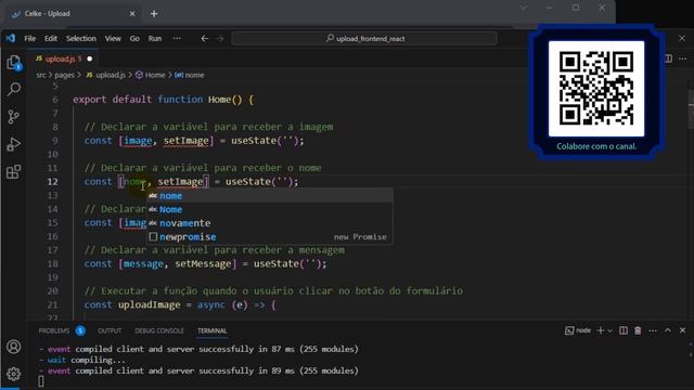 Como criar formulário salvar os dados do usuário e a imagem com React смотреть онлайн