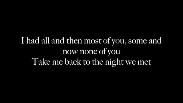 Lord Huron - The Night We Met LYRICS смотреть онлайн