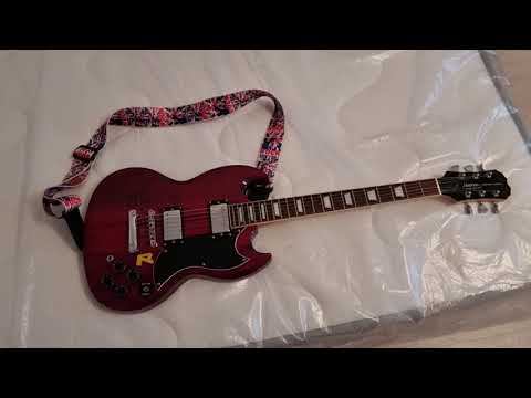 Обзор гитары Maxtone SG CUSTOM hand made...