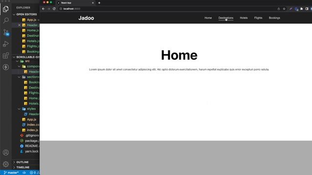 Smooth Scrolling in React | Without Package смотреть онлайн