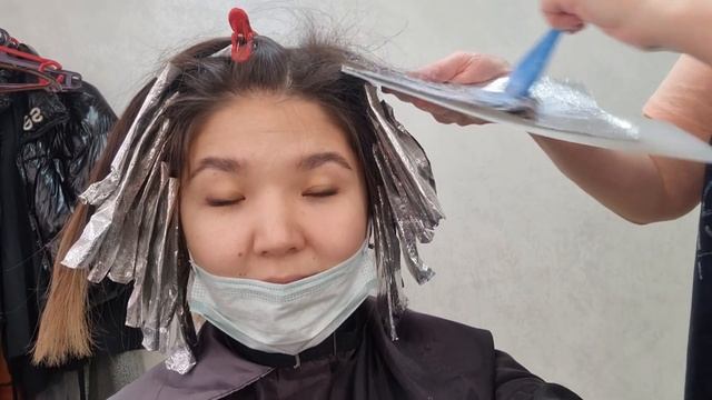 Новая техника окрашевания/ отрезают длинные волосы/ airtouch/ ombre смотреть онлайн