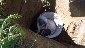 Выгребная яма из бетонных колец в частном доме