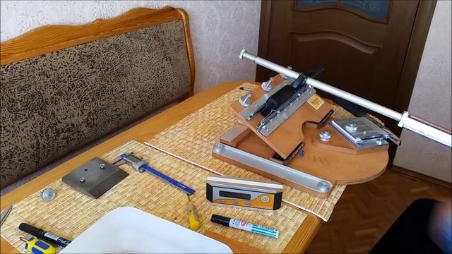 Заточка ножа Точилка AKSS 2 2015  Knife Sharpening  Homemade Knife Sharpening System  AKSS 2 2015