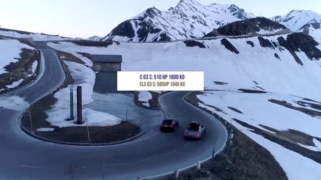 GROSSGLOCKNER AMG MOUNTAIN ATTACK CLS 63 S vs C63 S смотреть онлайн