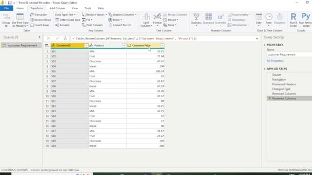 #powerbi #Number Columns in Power Query Editor# ( Tutorial-9) смотреть онлайн
