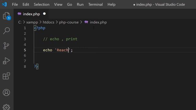 شرح لغة البرمجة php | طباعة نص echo و print смотреть онлайн