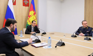 Кондратьев встретился с новым начальником краевого управления ФСИН Просверниным