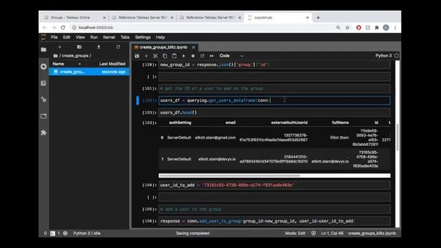 tableau-api-lib (detailed): creating groups, adding users to groups смотреть онлайн