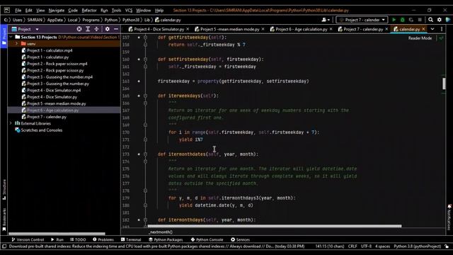 Creating a customizable calendar in Python смотреть онлайн