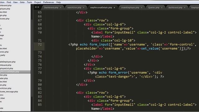 HRMS Advance Reports using PHP Codeigniter - Designing Personal Details Form смотреть онлайн