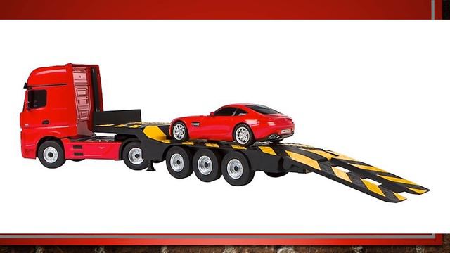 Camión teledirigido Mercedes Actros y coche RC Mercedes V8, Rastar 85191 смотреть онлайн