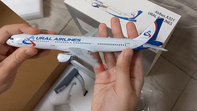 Распаковка модели самолета Airbus A321 