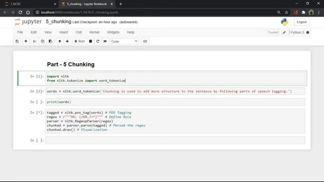 Part - 5 How to use chunking in NLTK with python (Natural Language Toolkit Tutorial) смотреть онлайн