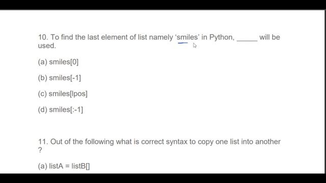 List in Python MCQs || NCERT MCQS || kvs pgt computer Science || Class 11 & Class 12 CBSE смотреть онлайн